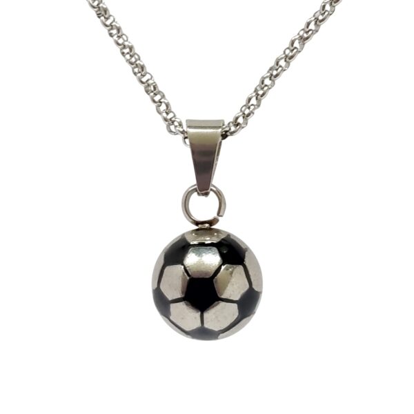 collar pelota futbol acero quirurgico