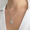 collar sandía cristales plata 925