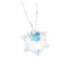 collar cristal copo de nieve 18mm plata