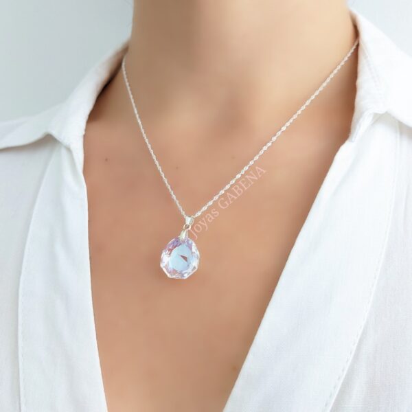 collar cristal swarovski majestic shimmer plata