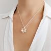 collar cristal swarovski edelweiss 18mm plata