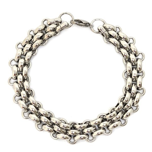 PCA-40 Pulsera eslabones red acero quirurgico