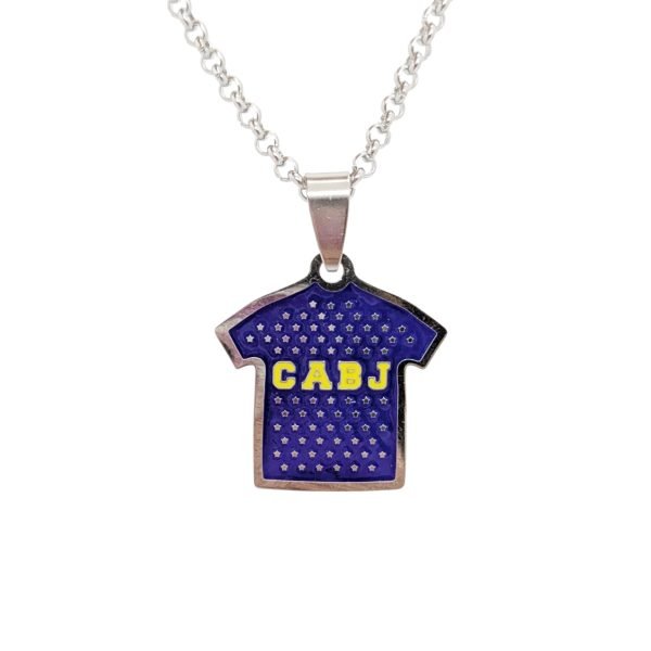 COAA-52 collar camiseta boca juniors acero quirúrgico
