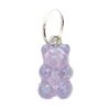 aro argolla gummy bear Plata 925 lila