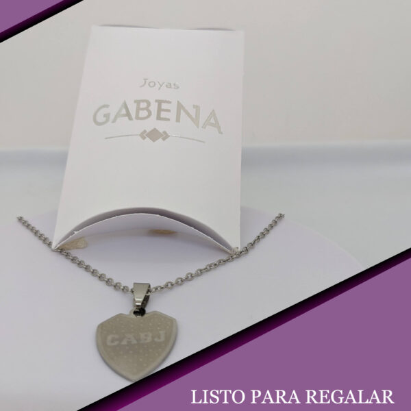 Collar Escudo Boca Juniors Acero Quirúrgico pack