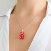collar gummy bear osito plata