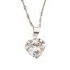 Collar corazon cristal plata 925