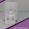 Aros Cruz Lisa Plata 925 Plateado pack