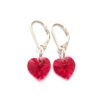 aros cristal corazon plata 925 light siam