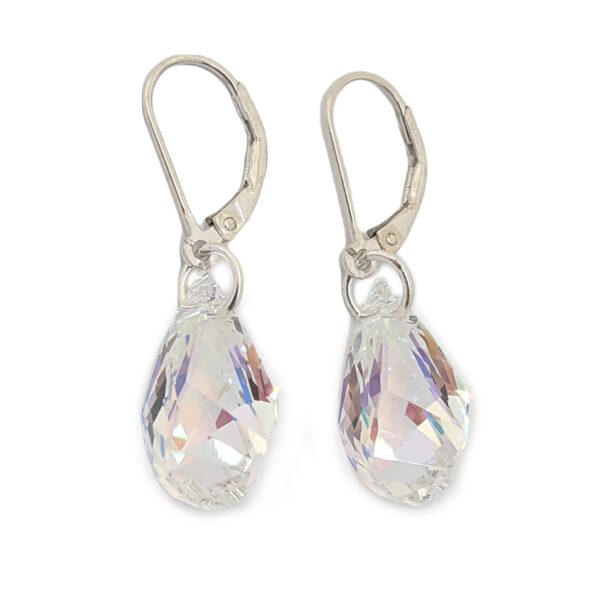 aros cristal helix plata 925