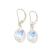 aros cristal ovalo plata aurora boreal