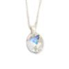 collar cristal swarovski ovalo 12mm plata aurora boreal