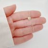 Aro Cadena Corazón Cristal Plata 925
