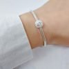 Dije Charm Dona Cristales Calada Plata 925