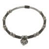 Pulsera Esclava Bali Corazón Acero Quirúrgico