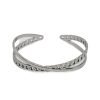 Pulsera Esclava Semi Abierta Cruzada Acero Quirúrgico