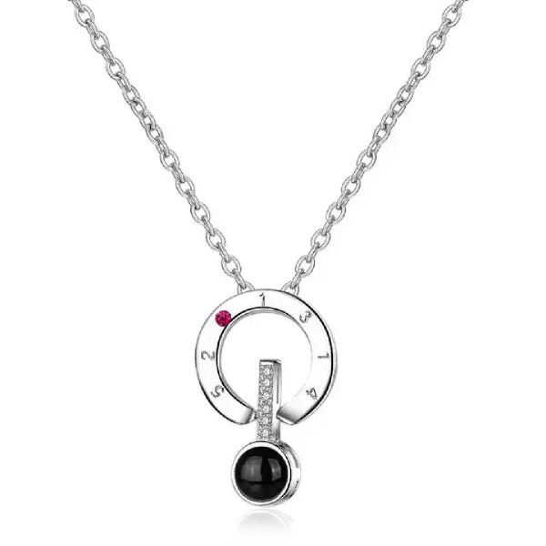 Collar Te Amo 100 Idiomas - Plateado