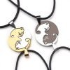 Par De Collares Yin Yang Gatitos Parejas Amigos 2 En 1
