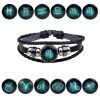 Pulsera De Signo Del Zodiaco Cuero Sintético