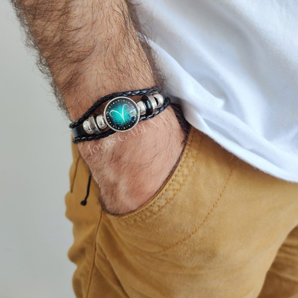 Pulsera Signo Del Zodiaco Cuero Sintético - Imagen 5