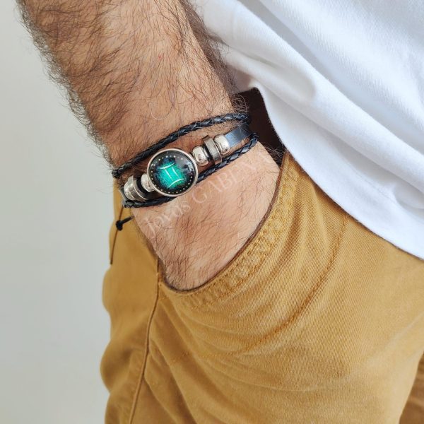 Pulsera Signo Del Zodiaco Cuero Sintético - Imagen 3