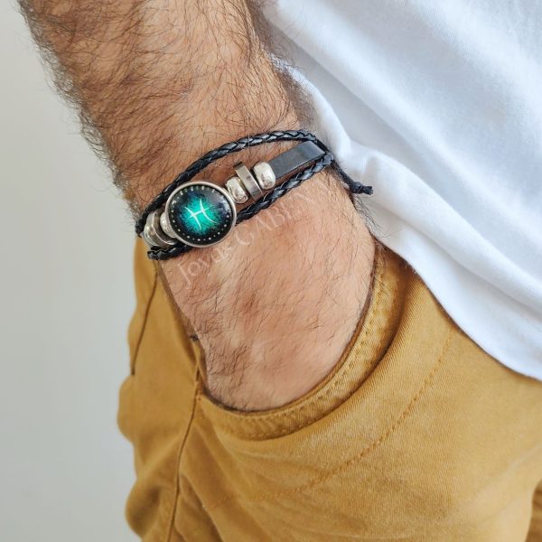 Pulsera Signo Del Zodiaco Cuero Sintético - Imagen 4