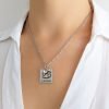Collar Signos Zodiaco Cristal Acero Quirúrgico - cancer 2