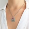 Collar Signos Zodiaco Cristal Acero Quirúrgico - geminis 2