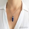 Collar piedra natural hexagonal lapislazuli