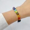 Pulsera Piedras Naturales 7 Chakras Ajustable - Lava 2