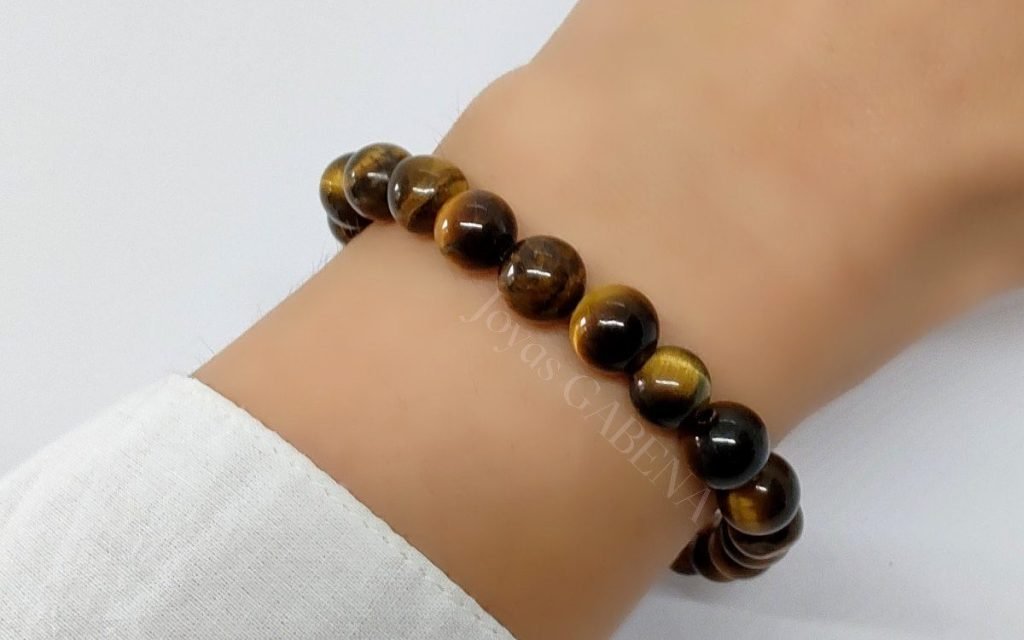Pulsera Piedras Naturales 8mm Elastizada - ojo de tigre 4