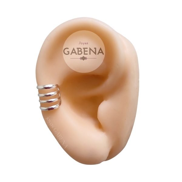 ACU-65 aro cuff lineas plata 925