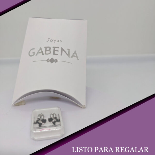 Aros Abridores Gato con Moño Acero Quirúrgico - Negro pack