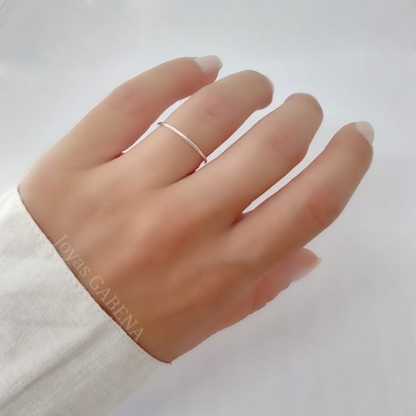Anillo Liso Plata 925