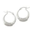 Aros Argollas Cristales Cierre Italiano Plata 925