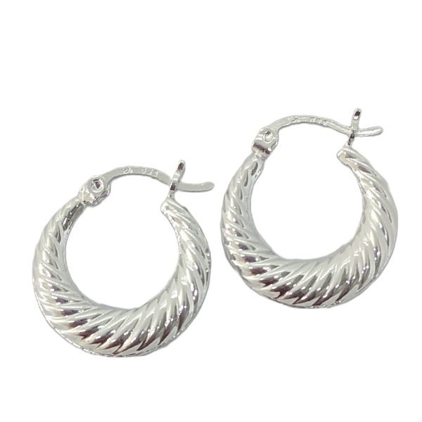 Aros Argollas Infladas Cierre Italiano