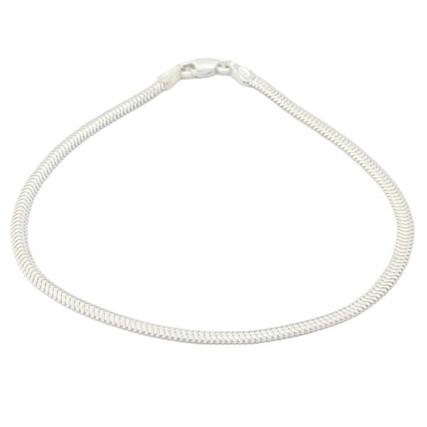 Pulsera Clapton Aplanada Plata 925