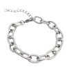 Pulsera Eslabones Ovalados Extensible Acero Quirúrgico