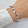 Pulsera Eslabones Ovalados Extensible Acero Quirúrgico