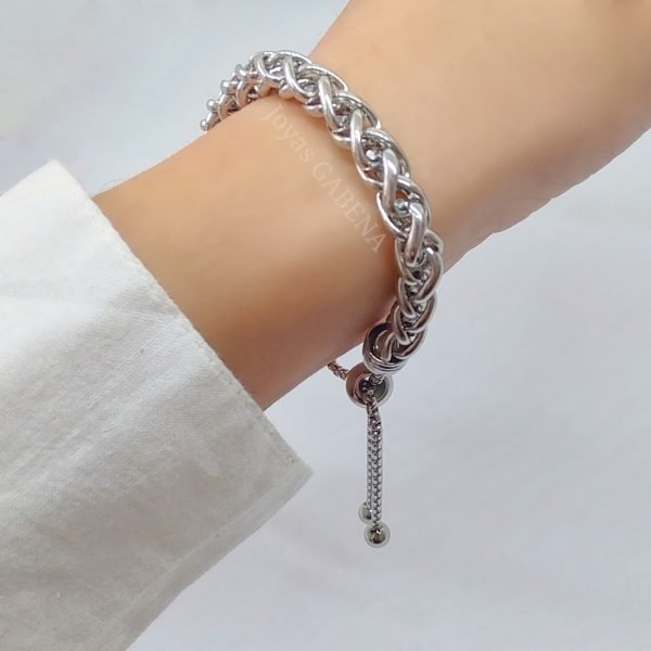 Pulsera Espiga Regulable Acero Quirúrgico