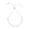 Pulsera Denario Cruz y Medalla Ajustable Plata