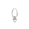 aro argolla corazon calado plata 925 solitario