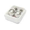 aros abridores perla engarzada 8mm acero quirúrgico