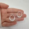 aros argollas cierre italiano cristales plata 925