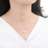 collar mariposa cristales plata 925