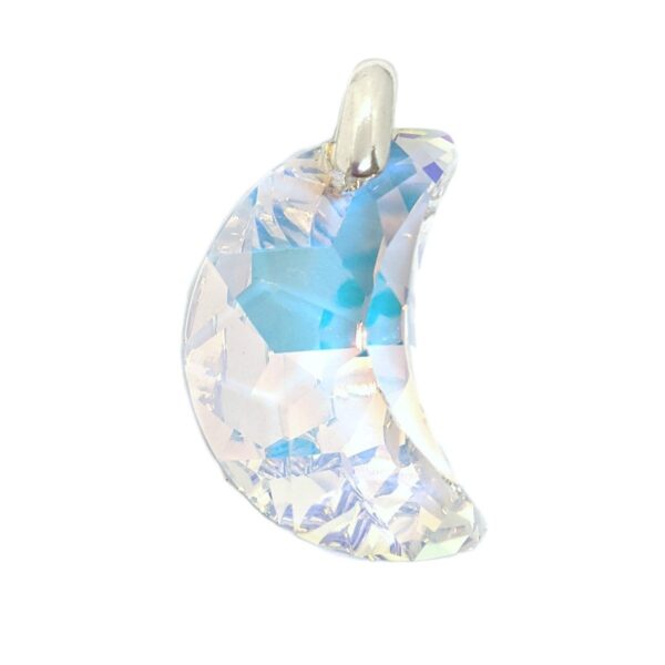 dije cristal luna 30mm plata