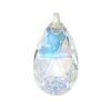 dije cristal swarovski gota 28mm plata