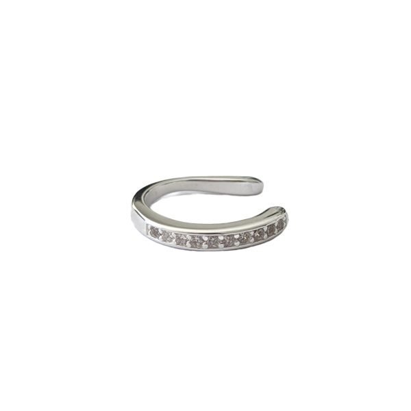 aro bidu cuff cristales plata 925
