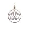DI-242 flor de loto plata 925