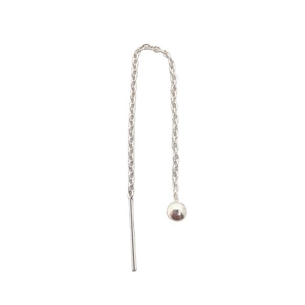 Aro Cadena Con Bolita Plata 925